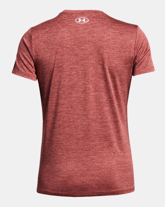 Women's UA Tech™ Twist V-Neck Short Sleeve in Red image number 3